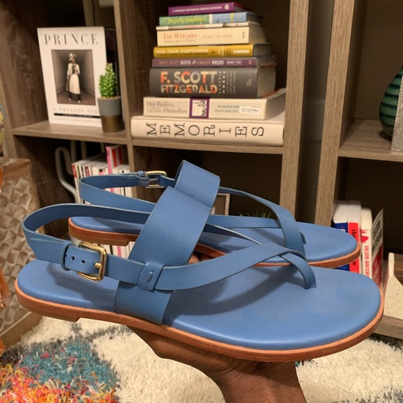 Cole Haan Anica Thong Sandal in Riverside Blue - Picture 2 of 4